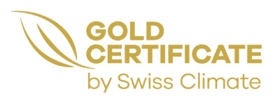 Swiss Climate Label 2023 Gold RGB Farbe